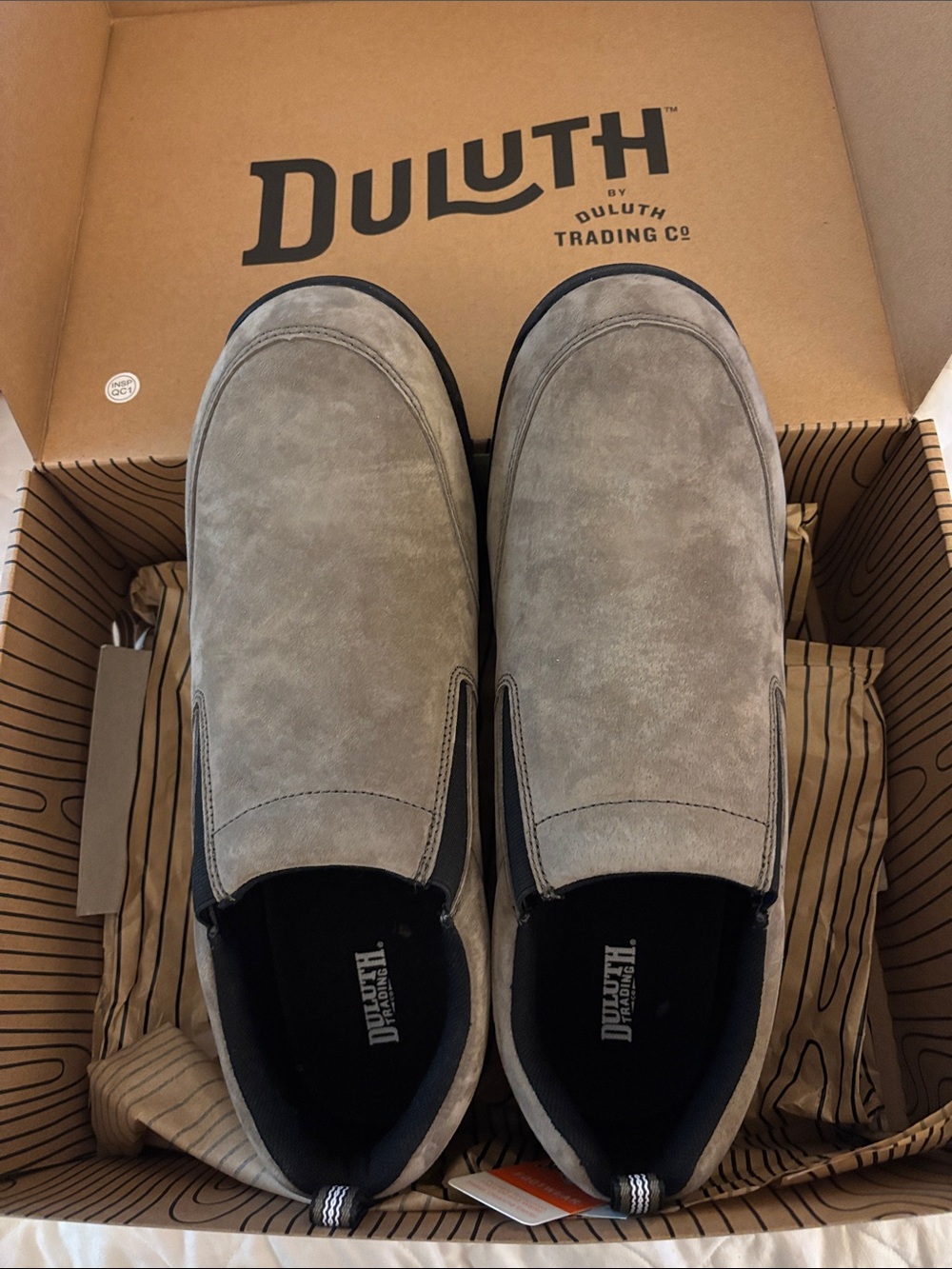 Duluth Trading Co Suede Slip-On Loafers